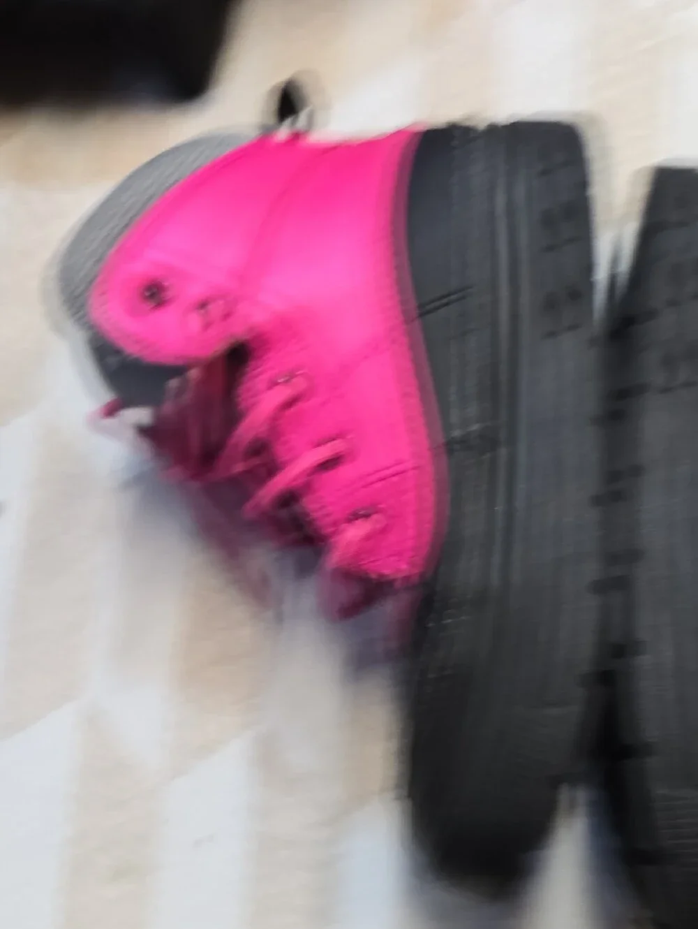 Nike Kids Pink and Black Waterproof Snow Boots